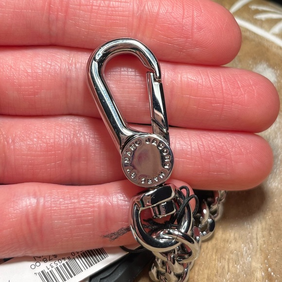 Marc by Marc Jacobs Logo Key Ring Keychain Bag Charm - Picture 8 of 9